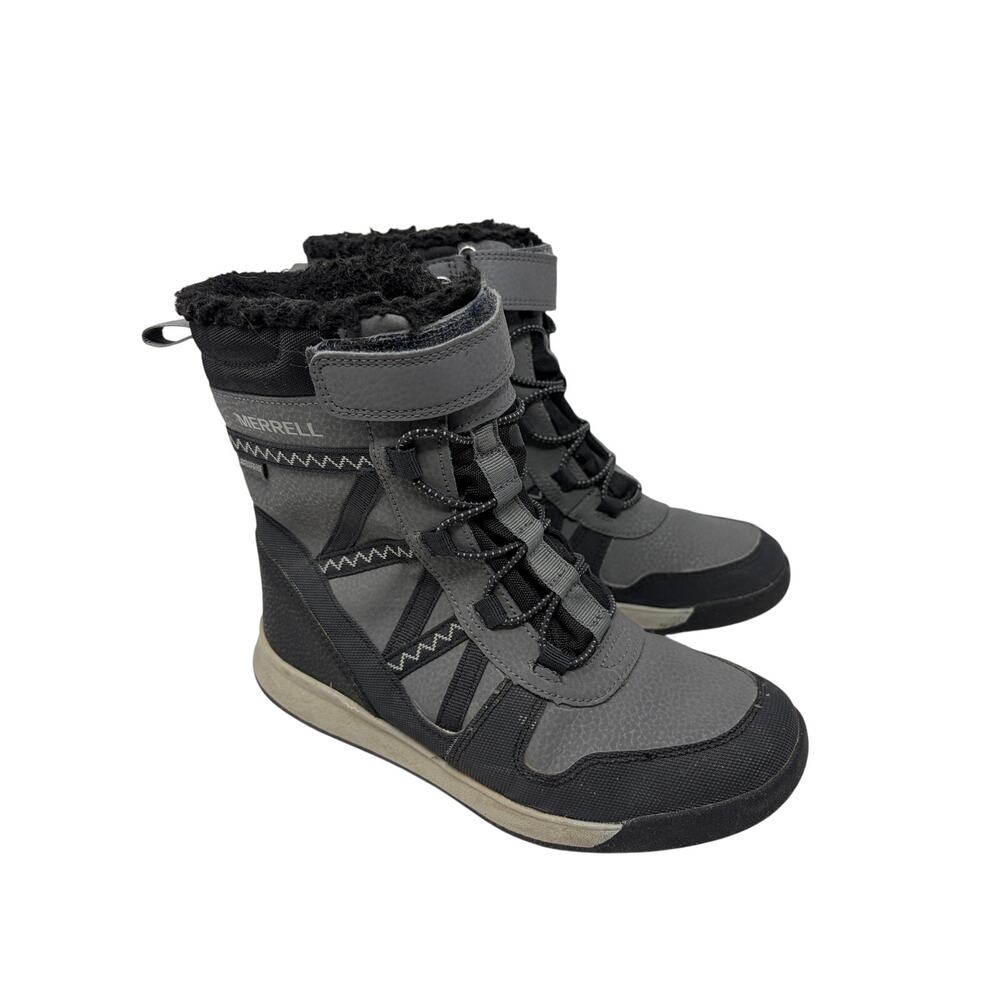 Merrell boys Snow Crush winter boots 2 black grey gorpcore winter outdoor